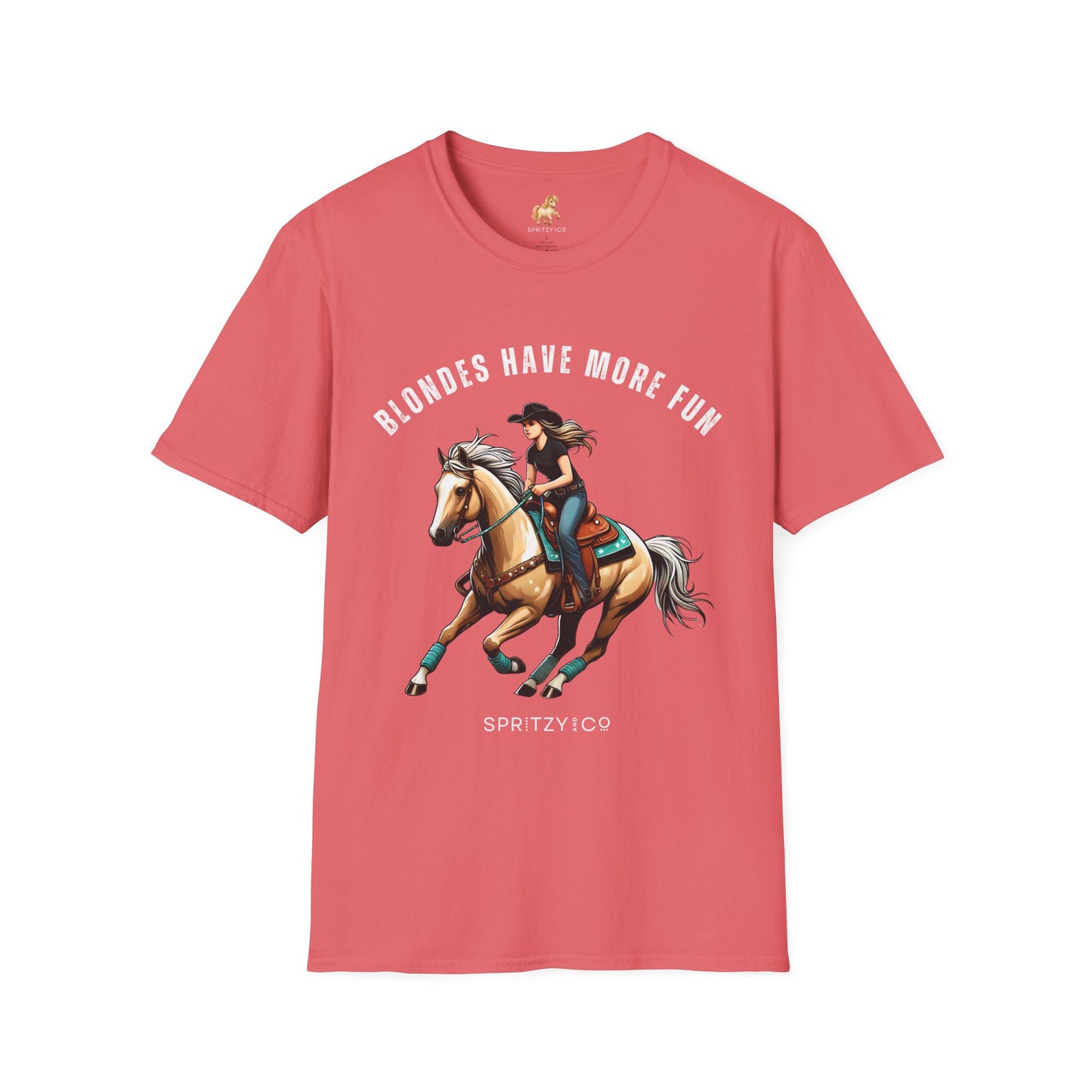 Blondes Have More Fun Softstyle T-Shirt Rodeo Fashion