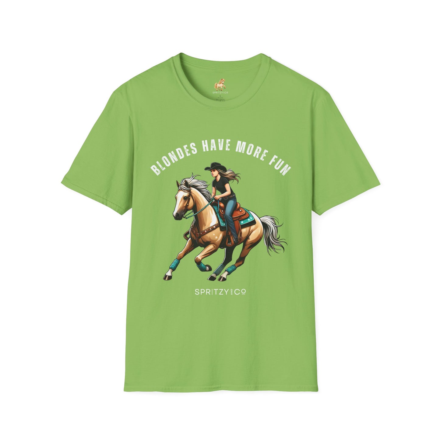 Blondes Have More Fun Softstyle T-Shirt Rodeo Fashion