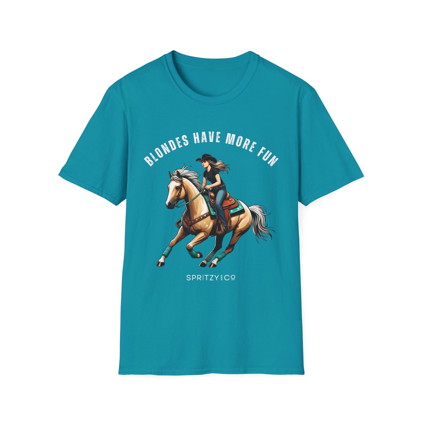 Blondes Have More Fun Softstyle T-Shirt Rodeo Fashion